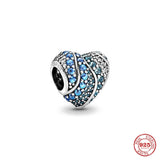Silver 925 Pendant Charm Bead Bracelet Women Jewelry A2151