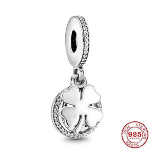 Silver 925 Beads Bracelet Charms Pendant Dangle Women Jewelry