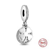 Silver 925 Beads Bracelet Charms Pendant Dangle Women Jewelry