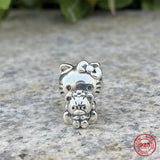 Silver 925 Charm Bead Dangle Bracelet Accessory Pendant for Women