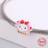 Silver 925 Charms Bracelet Jewelry B365