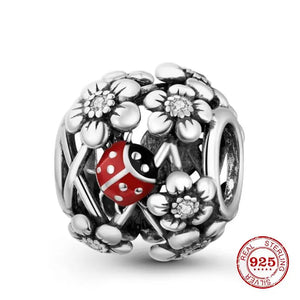 Silver 925 Charms Bracelet Bead Pendant Dangle Charm Women Jewelry B332