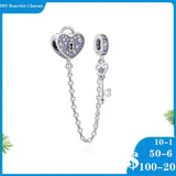 Silver 925 Bead Bracelet Charm Pendant Women Jewelry