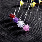 Austrian Crystal 925 Silver Necklace for Women