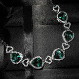 5 Heart Bracelet Women's Diamond Jewelry