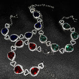5 Heart Bracelet Women's Diamond Jewelry