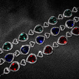 5 Heart Bracelet Women's Flash High Carbon Diamond Bracelet Jewelry