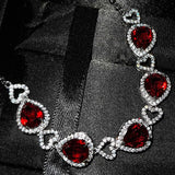 5 Heart Bracelet Women's Flash High Carbon Diamond Bracelet Jewelry