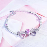 Glitter Pink Diamond Bracelet - Party Anniversary Jewelry