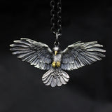 Eagle Pendant Necklace Hip Hop Silver Jewelry for Men