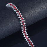 Fancy Colored Diamond Bracelet - Women's High Carbon Sparkling Jewelry