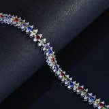 Fancy Colored Diamond Bracelet - Women's High Carbon Sparkling Jewelry