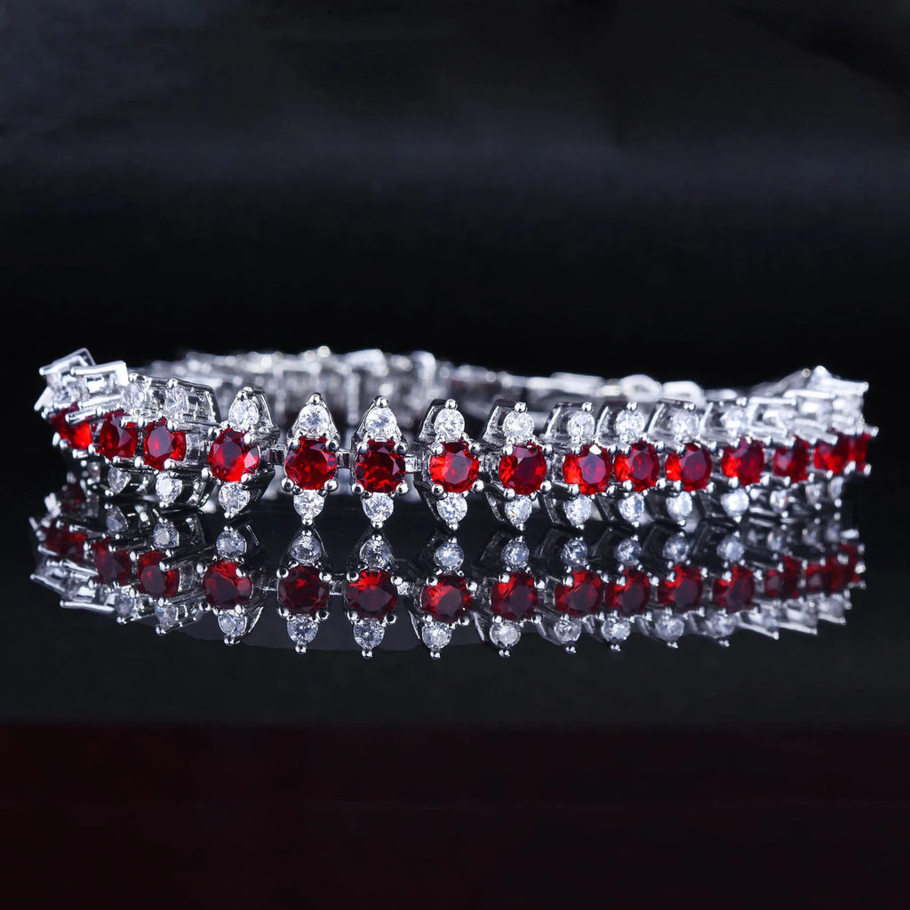 Fancy Colored Diamond Bracelet - Women's High Carbon Sparkling Jewelry