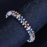 Fancy Colored Diamond Bracelet - Women's High Carbon Sparkling Jewelry