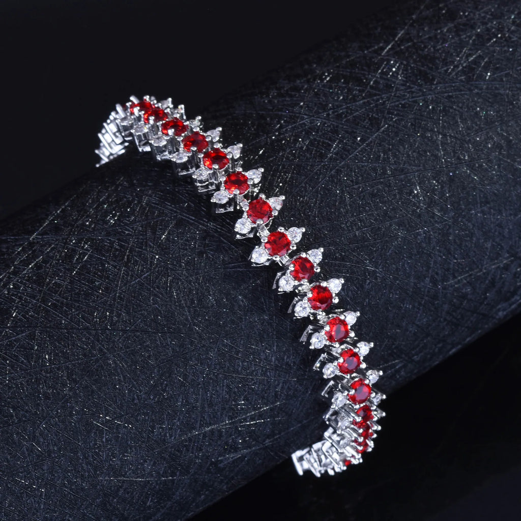 Fancy Colored Diamond Bracelet - Women's High Carbon Sparkling Jewelry