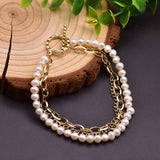 Turquoise Pearl Multilayer Charm Bracelet Women's Jewelry