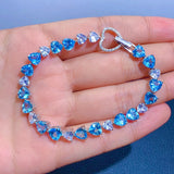 Heart Diamond Bracelet - Sparkling Lagoon Jewelry