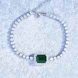 Sparkling Green Diamond Bracelet for Women