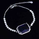 Rectangular Diamond Bracelet Flash High Carbon Diamond Jewelry