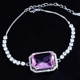 Rectangular Diamond Bracelet Flash High Carbon Diamond Jewelry