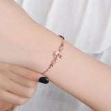 Red Gem Bracelet Women's Diamond Jewelry Party