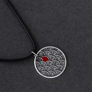 Retro Silver Necklace Couple Love Dragon Scale Jewelry