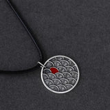 Retro Silver Necklace Couple Love Dragon Scale Jewelry