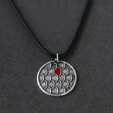 Retro Silver Necklace Couple Love Dragon Scale Jewelry