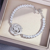 Rose Bracelet Tennis Sparkle Women's Diamond Jewelry