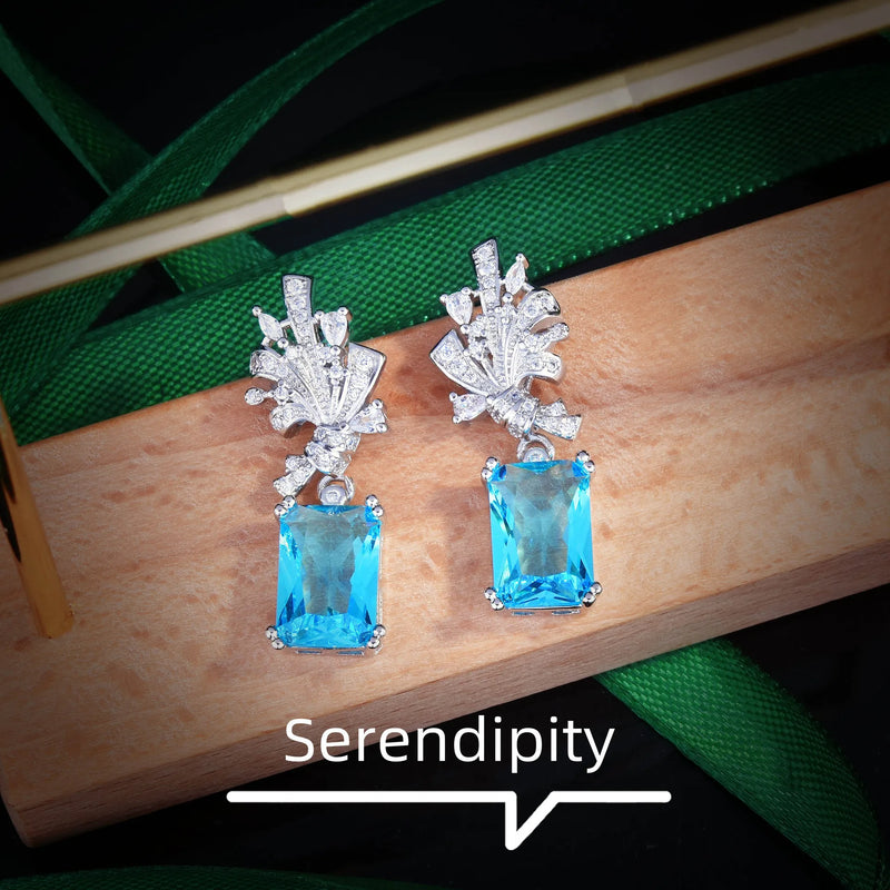 Sparkling Fireworks Diamond Stud Earrings