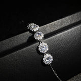 Sunflower Diamond Bracelet Women's High Carbon Sparkle Jewelry