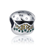 European Colorful Soldier Footprint Charm Bead for 925 Silver Bracelet