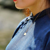 Hetian Jade Peace Buckle Turquoise Clavicle Chain Necklace