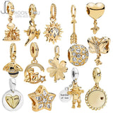 Silver 925 Beads Bracelet with Pan Charms for Women