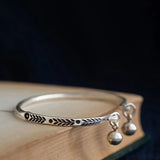 Vintage Bell Charm Bracelet Ethnic Style Jewelry