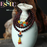 Natural Garnet Bracelet DIY Beads Gold-plated Women Jewelry
