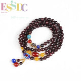 Natural Garnet Bracelet DIY Beads Gold-plated Women Jewelry