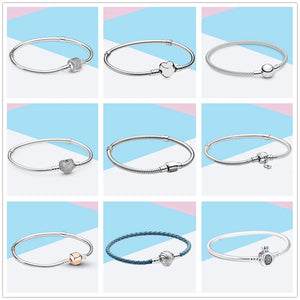 Silver Charm Bead for Bracelet 925 Silver DIY Jewelry Gift