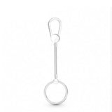 Silver Keychain for European Charms Bracelet DIY Jewelry