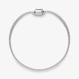 Silver Rose Bead Charm Mesh Snake Chain Bracelet DIY Jewelry