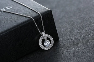 Sweet Bell Hollow Necklace Austrian Crystals