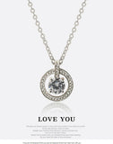 Sweet Bell Hollow Necklace Austrian Crystals