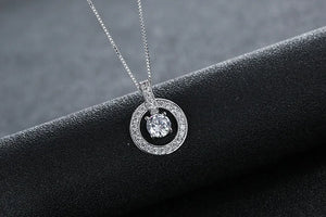 Sweet Bell Hollow Necklace Austrian Crystals