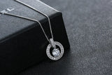 Sweet Bell Hollow Necklace Austrian Crystals