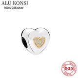 925 Silver Angel Wings Pendant Bead for Pan Charms Bracelet