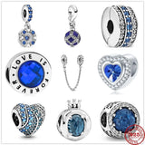 Silver 925 Blue-Eyed Charm Pendant for DIY Jewelry