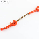 Oval Bracelet Red Bead Ethnic Style Bracelet 33 Beads Tasbih Muslim Allah Beads