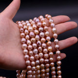 Baroque Pink Purple Nuclear Pearl Jewelry Set