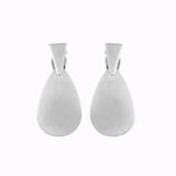 Oval Water Drop Metal Clip Earrings Alloy Ear Clip