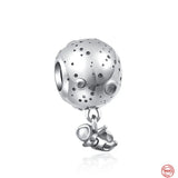Owl Bead Pendant Teacher Bachelor Hat Charm 925 Silver Bracelet